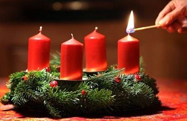 Közös adventi gyertyagyújtás